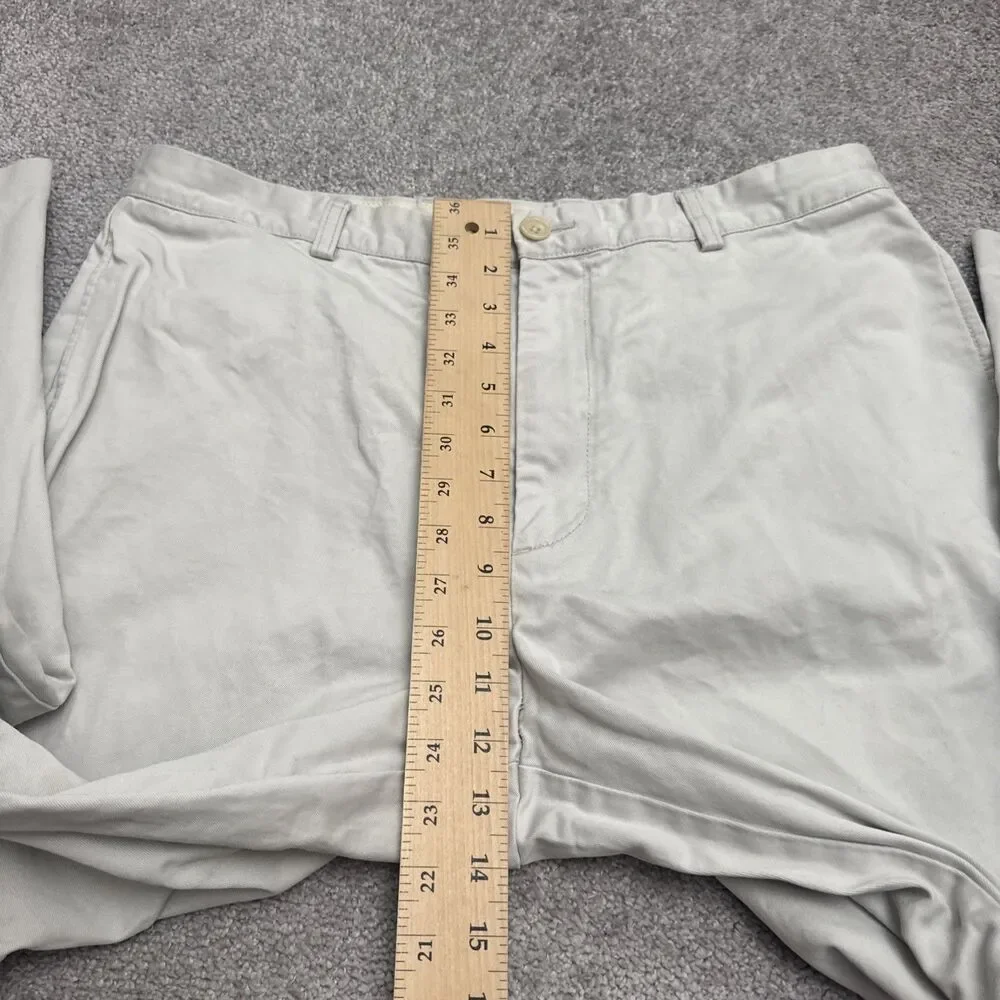 J. Crew Khaki Chino Pants Mens Size 36x30 Beige Straight Leg Cotton Preppy Work